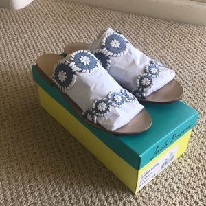 Basically new Jack Rogers Lauren blue raffia 9.5